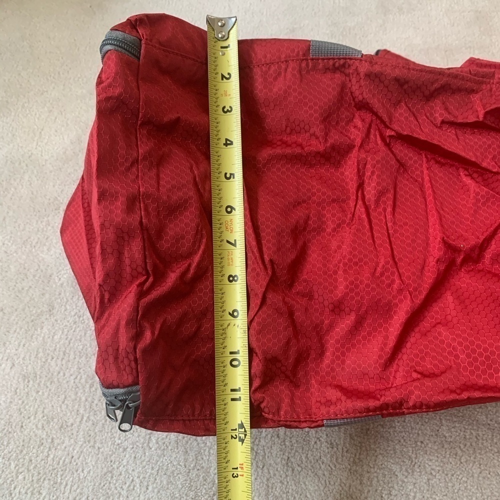 New 65L Travel Duffel Bag Foldable/Lightweight,RED - Picture 14 of 15